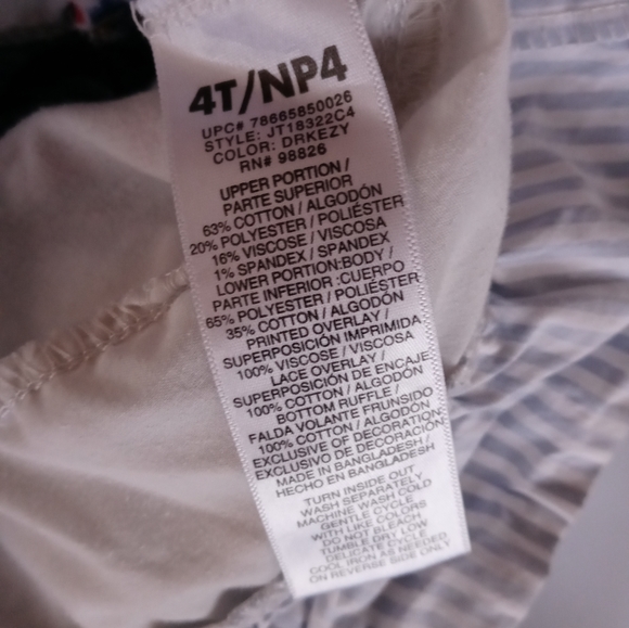 Jordache Bib Overalls Dress Size 4T - Picture 5 of 7